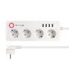 Sieťová lišta Kruger&Matz 4 nemecké zásuvky a 4xUSB 2100 mA Connect P6 Tuya
