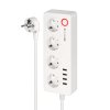 Sieťová lišta Kruger&Matz 4 nemecké zásuvky a 4xUSB 2100 mA Connect P6 Tuya