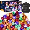LED reťaz na batérie 50 LED multicolor 5 m S-CL4107