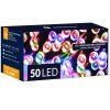 LED reťaz na batérie 50 LED multicolor 5 m S-CL4107