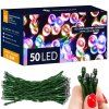 LED reťaz na batérie 50 LED multicolor 5 m S-CL4107