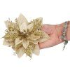 Vianočná poinsettia na klips 13 × 13 cm S-CA0730