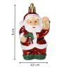 Nerozbitná vianočná ozdoba na stromček Mikuláš 8 cm 2 ks S-CA1324