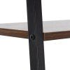 Kovový 4-policový regál 56 × 34 × 138 cm S-HF0048