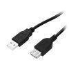 Bielo-zelený USB kábel A-A 66-037-