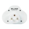 Rozdvojka s vypínačom 2x zásuvka biela