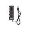 Usb rozbočovač čierny 86-075-