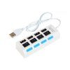 Biely USB hub 86-076-