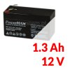 PM 1213 - Akumulátor PowerMAX 1,3Ah 12V - MaxBat