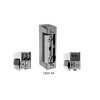 1410RF-12AC/DC - Elektrozámka 12VAC/DC symetrická, radiálna pre hliníkové dvere - Lockpol