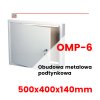OMP-6 - Kovová podomietková skriňa 500x400x140mm