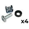 Montážny adaptér do RACK skrine 19" 2U pre moduly ATTE, zapustený EC-32210