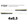 Alarmový kábel YTDY 4X0,5mm - Bitner