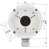 DS-1280ZJ-S - Montážny adaptér s priechodkou - Hikvision