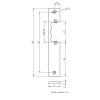 Krátky štít pre elektrický zámok R2/R3 Elektra Plus EC-10146