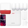 AX PRO Bezdrôtová alarmová sada, 4x PIR detektor pohybu, siréna, WiFi, GPRS - Hikvision