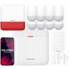 large zestaw alarmowy bezprzewodowy ax pro 8x czujka ruchu pir syrena wifi 3g hikvision ax pro 4