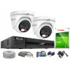 Súprava na monitoring TurboHD, 2 kamery Hybrid Light 5Mpx, rekordér 4ch - HiLook by Hikvision