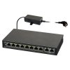 S108 - PoE prepínač, 10-portový pre 8 IP kamier - PULSAR
