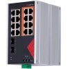 SF-SWI1808HIPOE-GF-AC-130-DIN - Priemyselný prepínač, 16x RJ45 10/100/1000 Mbps, 2x SFP, 130W, DIN - Safire