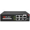 EI-H1064PL - PoE prepínač 4+2, 10/100Mb/s, 65W, Režim EXTEND - EIFLEX
