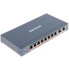 DS-3E0310HP-E - PoE Switch 8+2, 2x Uplink 1000Mbps, 110W, HiPoE - Hikvision