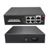 SW0604POE-65-E - PoE prepínač 4+2, Uplink 100Mbps, 65W, 1.2Gbps - Aliquam