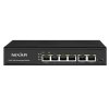 NX-S600P-4F2F - PoE prepínač 4+2 10/100Mbps, 1x HiPoE, 65W - NIXAR
