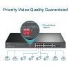 TL-SL1218MP - Prepínač 16x PoE+ 10/100Mbps, 2x Uplink 1 Gbps - TP-LINK