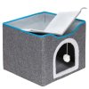 Mačací domček so škrabadlom 42x41x34 cm Springos PA1085