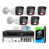 Súprava na monitoring IP 4Mpx 5 kamier IPCAM-B4-30DL, Hybrid Light, Nahrávač 8ch s PoE, MD 2.0 - HiLook by Hikvision