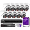 Súprava na monitorovanie IP 4Mpx 10 kamier IPCAM-T4-30DL, Hybrid Light, Záznamník 16ch, MD 2.0 - HiLook by Hikvision