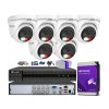 Sada na monitorovanie TurboHD, 6 kamier Hybrid Light 5Mpx, rekordér 8ch - HiLook by Hikvision