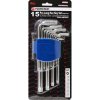 Dlhé torx kľúče s otvorom T6-T60 15ks