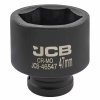 JCB Udarová hlavica 3/4" 47mm 6-hranná Cr-Mo NÁSTRČNÝ kľúč