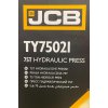 JCB Hydraulicko-pneumatický dielenský podlahový lis 75T + manometer