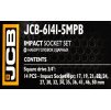JCB Sada 3/4" nárazových hlavíc Cr-Mo 6-hranných 14 KUSOV 17-50mm
