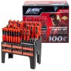 Sada skrutkovačov bitov 100 ks stojan