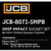 JCB Sada hlbokých nárazových násadiek 1" Cr-Mo 6-hranné 7 kusov 24-46