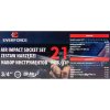 Nástrčné rázové hlavice 3/4'' 21ks 6-hranné 17-50mm kufrík
