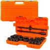 Rázové nástrčné kľúče 3/4'' 17-65mm 6-hranné 26dielov kufrík