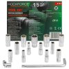 set of deep sockets long hexagonal 10 32 mm 15el knob