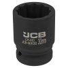 JCB Nárazová hlavica 3/4" 30mm 12-hranná Cr-Mo HLAVICA nástrčná