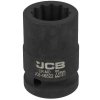 JCB Nárazová hlavica 3/4" 22mm 12-hranná Cr-Mo NÁSTRČNÝ kľúč
