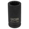 JCB NÁSTAVEC úderový HLBOKÝ 3/4" Cr-Mo 12-hranový 27mm KĽÚČ nástrčný