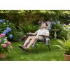 SKLADACIE ZÁHRADNÉ LEŽADLO S PODNOSNÍKOM, VRECKOM A OPIERKOU HLAVY, SIVÉ *5758