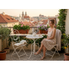 Kovová záhradná sada Linda, stôl a 2 stoličky CH-GOM8237