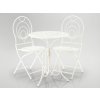 SÚPRAVA ZÁHRADNÉHO NÁBYTKU KOVOVÁ "LINDA" STÔL + 2 STOLIČKY *8237