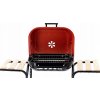 AMERICKÝ UHLÍKOVÝ GRIL S BOČNÝMI POLICAMI A KOLIESKAMI 97,5 x 49 x 82,5 CM *0155