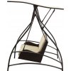ZÁHRADNÁ HOJDAČKA Z TECHNORATANU 166 x 130 x 170 CM HNEDÁ PREMIUM *3132